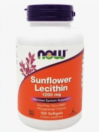 NOW Sunflower Lecithin 1200mg 100 softgels