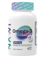 NAWI Omega-3 Complex + E 1000mg 60 softgels
