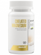 Maxler Chelated Magnesium (Bisglycinate Chelate form) 120 vegan tabs